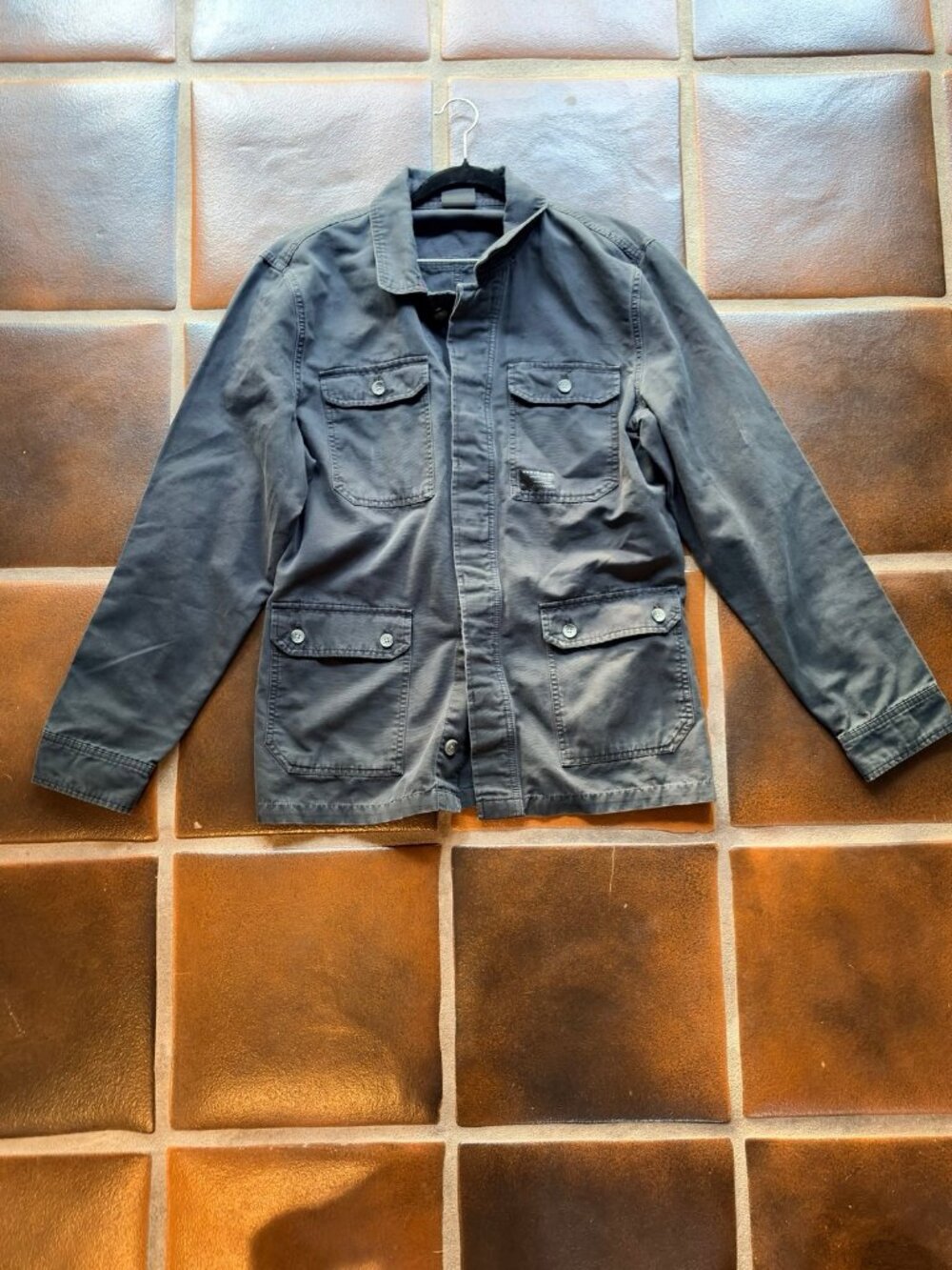 Vintage Oakley Washed Cotton Four-Pocket Field Jacket - Gray - Size L